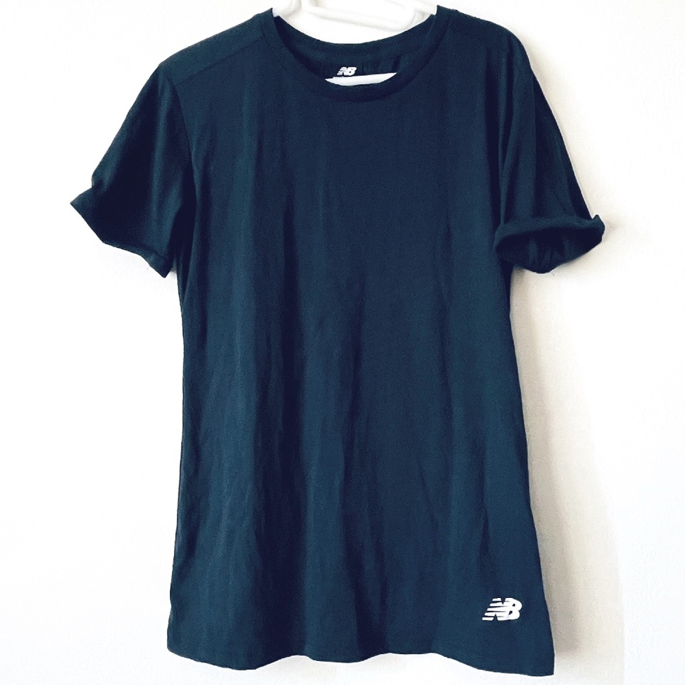 New Balance S Navy Blue Mesh Insert T-shirt